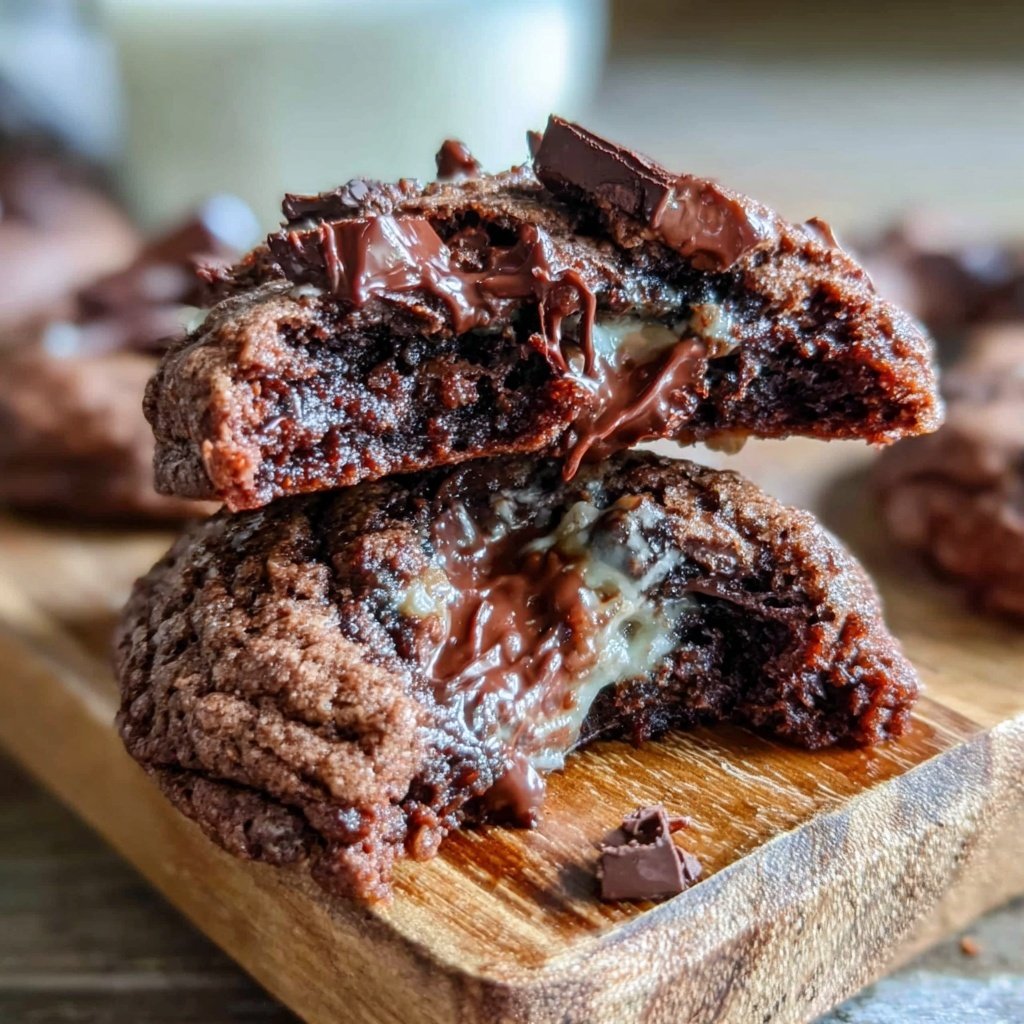 Brownie Mix Double Chocolate Cookies