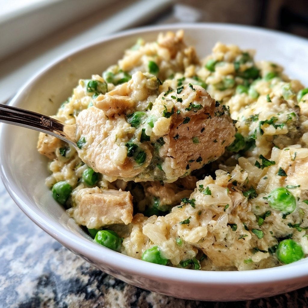 One Pot Creamy Chicken Rice