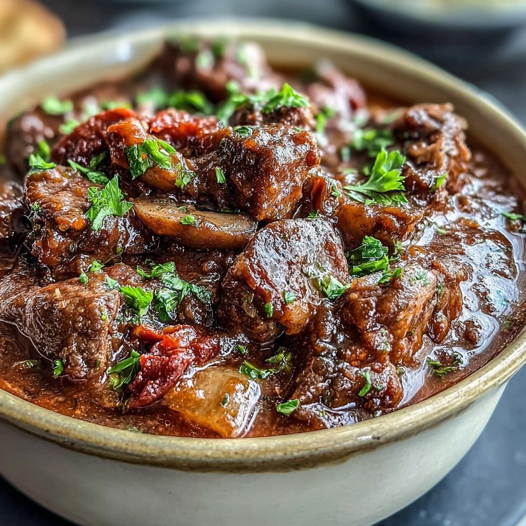 Cozy Beef And Mushroom Stew