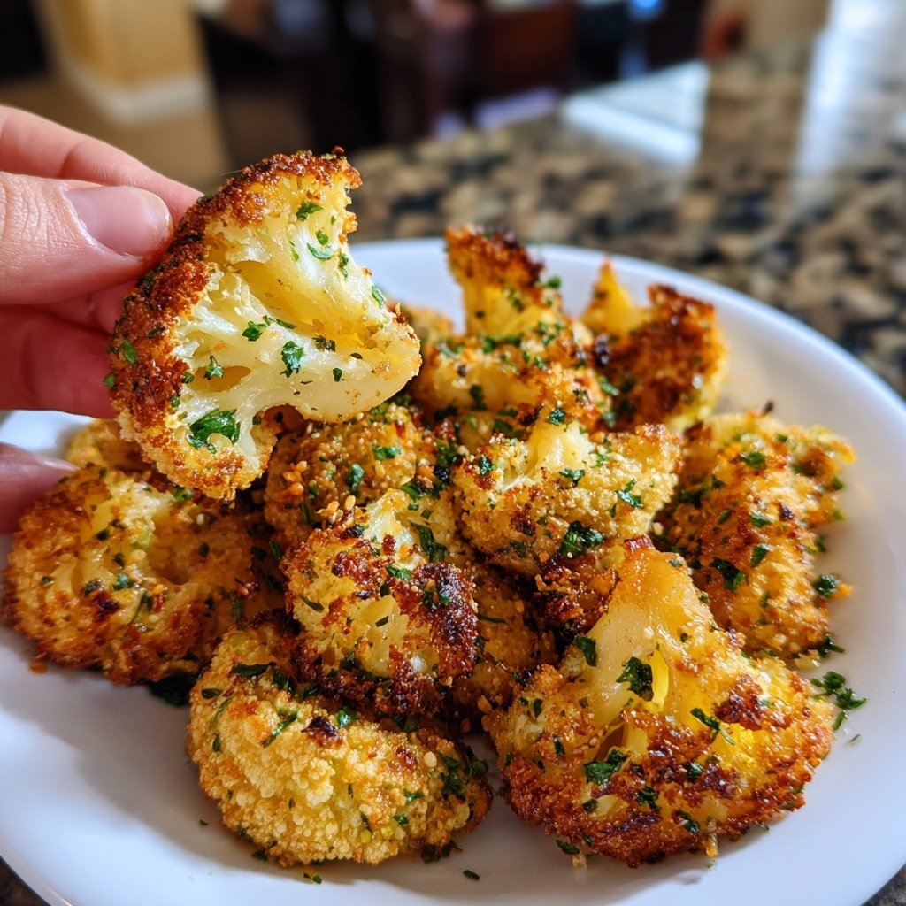 Crispy Cauliflower Herb Bites