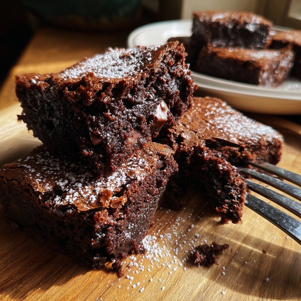 Sourdough Discard Brownies Crackly Top