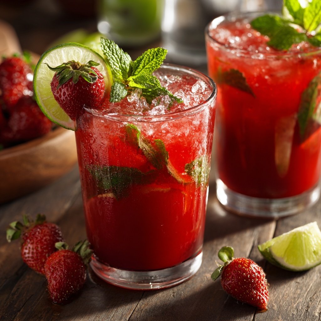 Strawberry Lime Agua Fresca