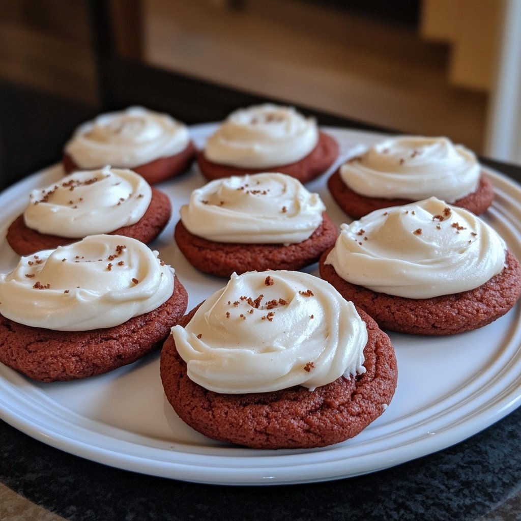 Crumbl Copycat Red Velvet Cupcake Cookies