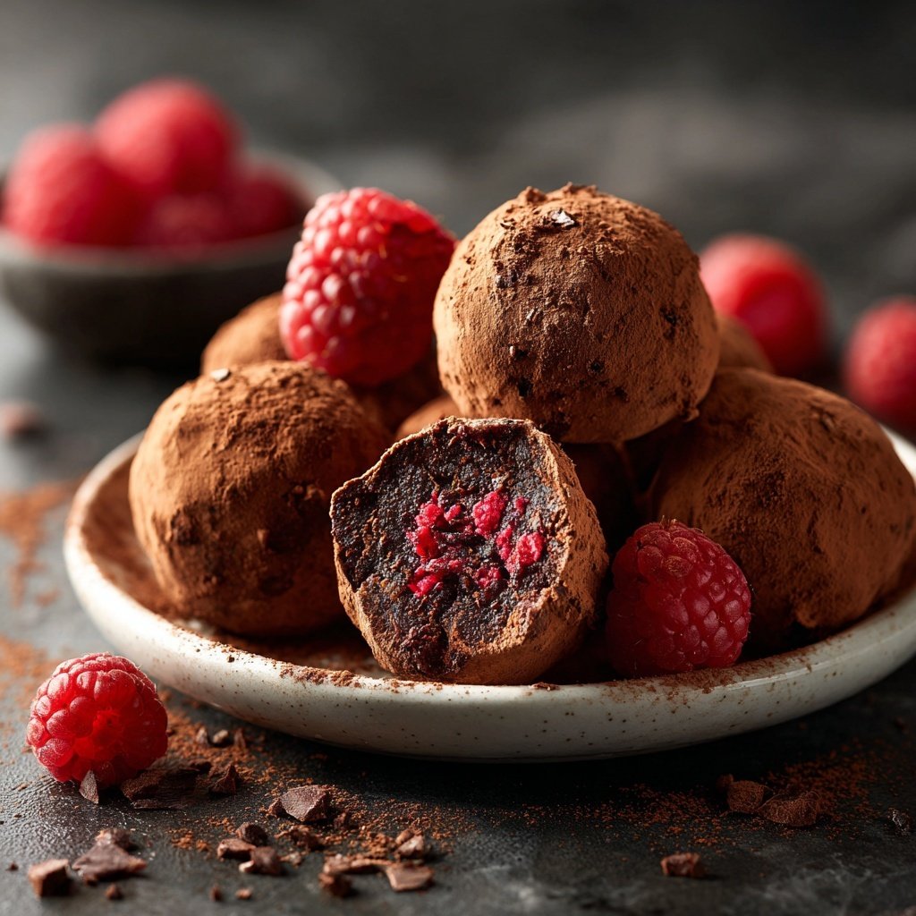 Chocolate Raspberry Truffles