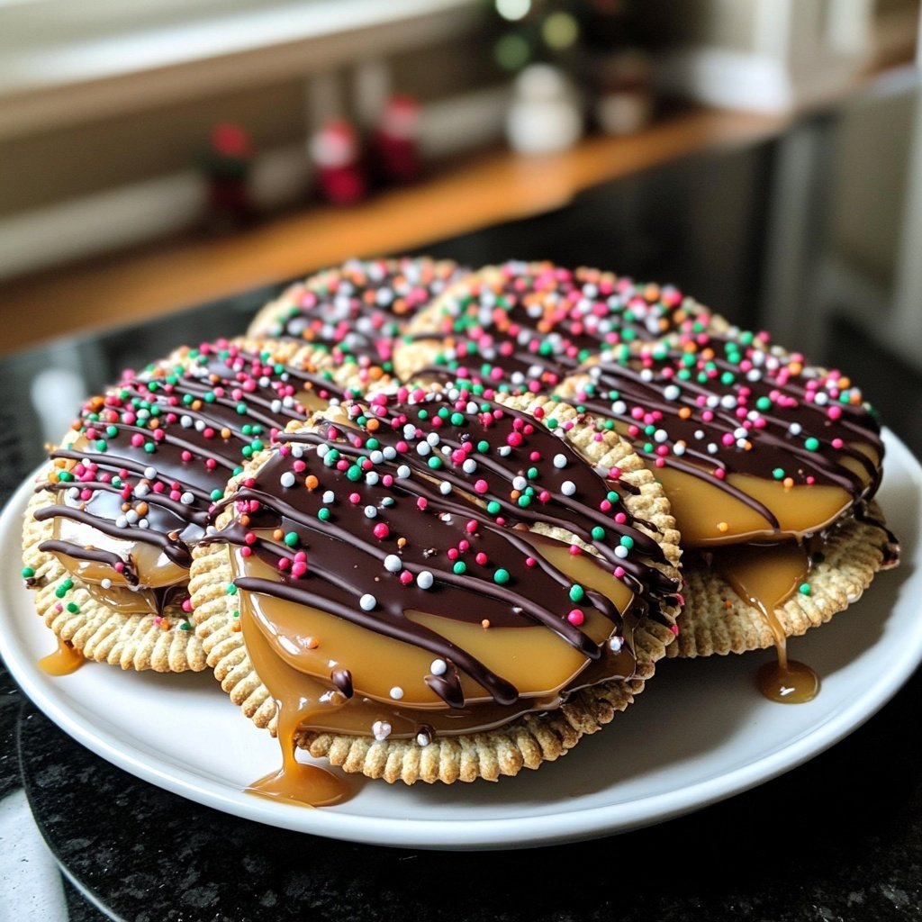 Irresistible Caramel Ritz Cracker Christmas Cookies for Festive Delight