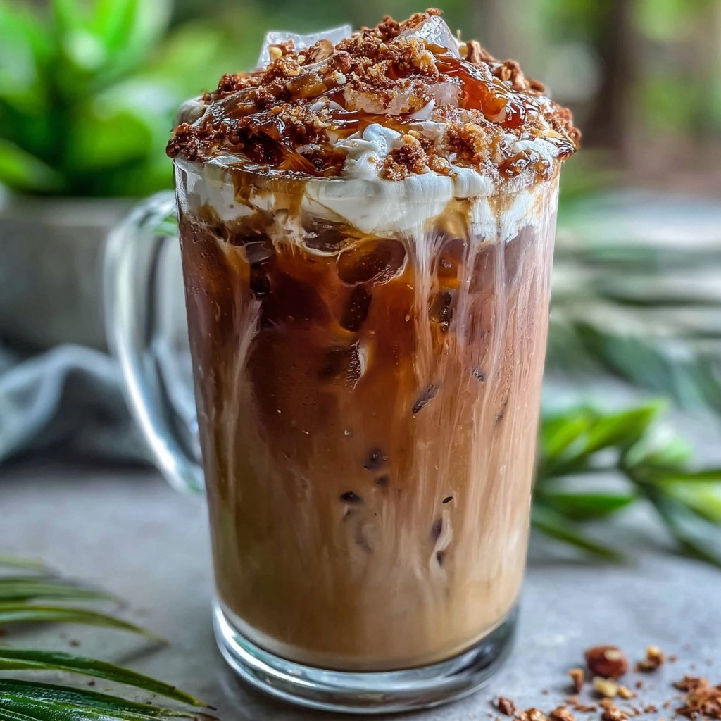 Low Calorie Iced Hazelnut Coffee