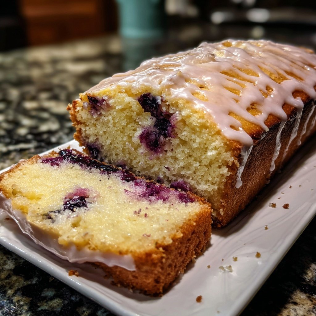 Blueberry Lemon Loaf Cake