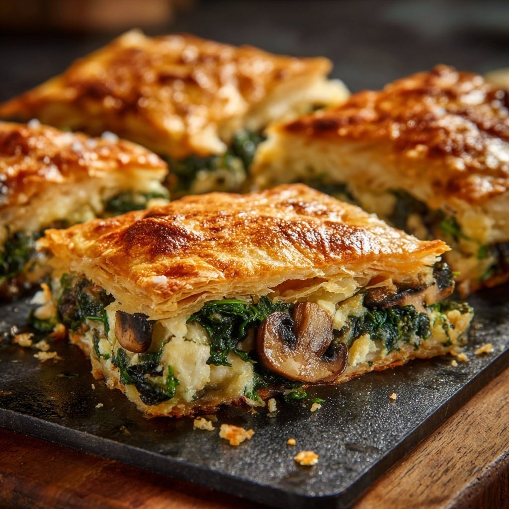 Super Bowl Savory Veggie Puff Squares