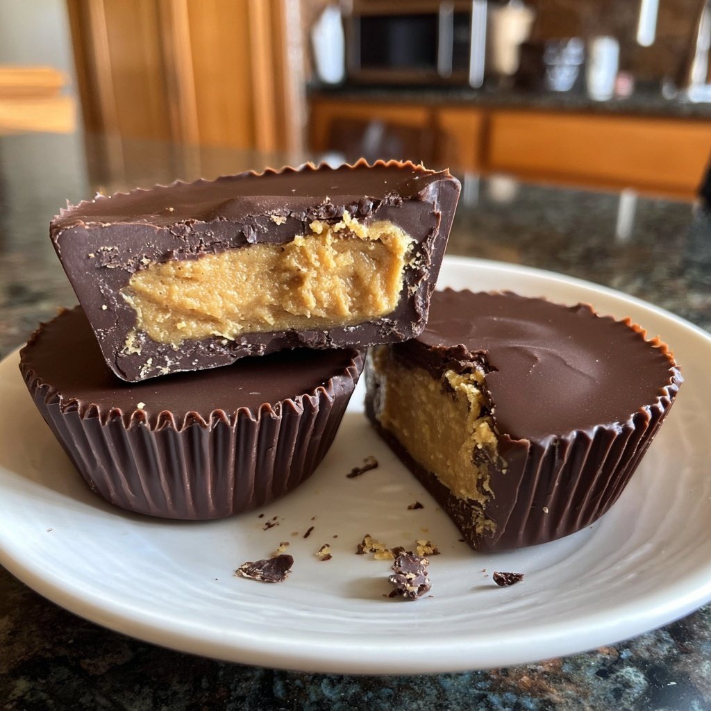 Homemade Reese’s Cups Dark Chocolate